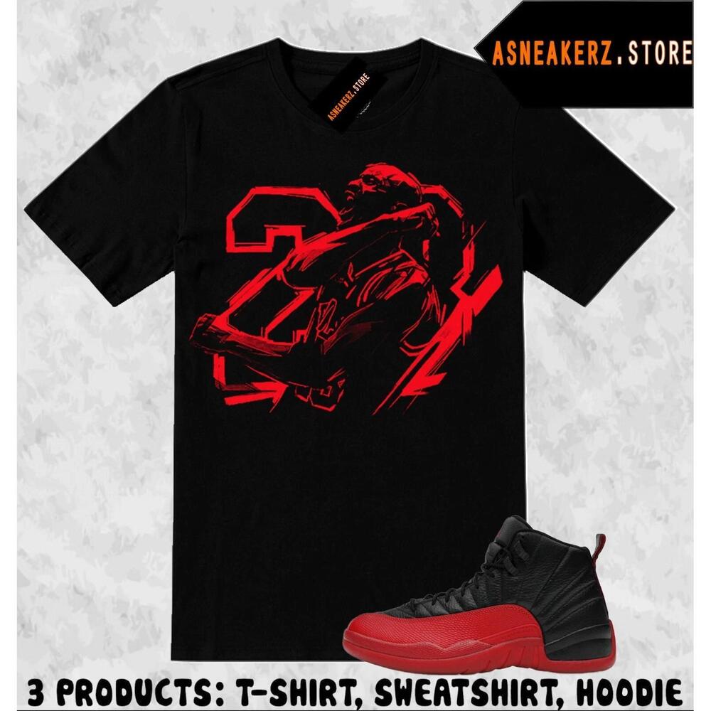 Shirt To Match Aj 12 Flu Game Matching Tee Retro Mj 23 Victory T-Shirt